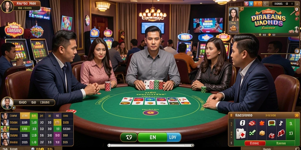 Fitur live chat untuk interaksi sosial.