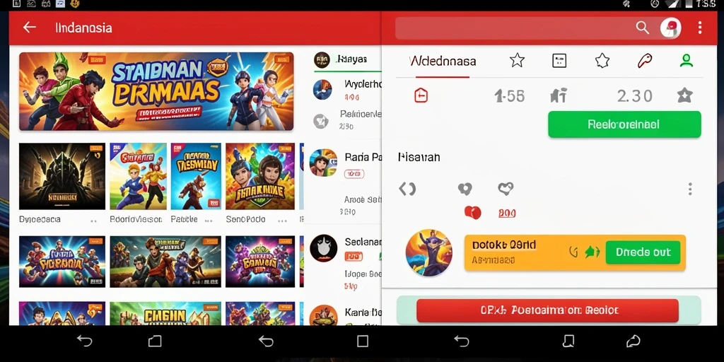 Tangkapan layar gameplay yang penuh aksi.