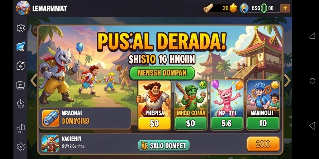 Karakter karakter unik untuk dijelajahi.
